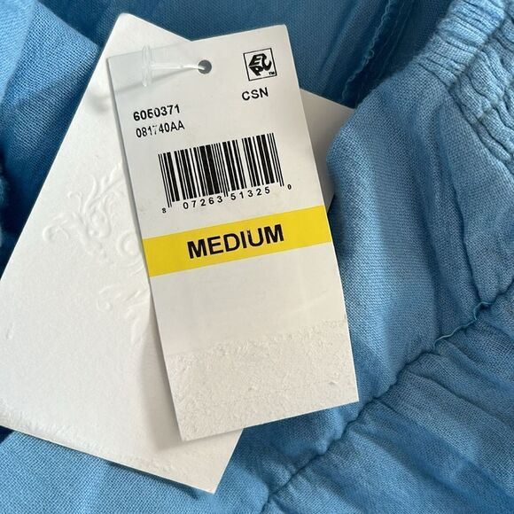 Copy / Becca Gauzy Smocked Waist Pants, Swim coverup, Coastline, Medium, NWT - Picture 10 of 10